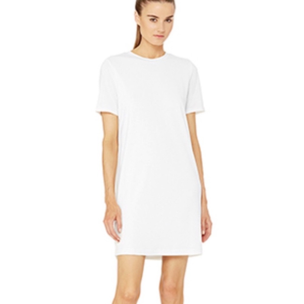 NWT Bella Luxx Off White Cream T-Shirt Dress